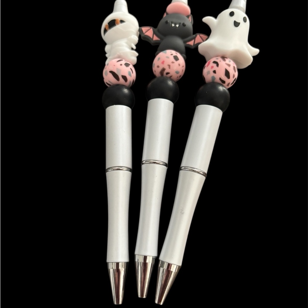 Halloween Themed Party Pens - Black, White, Pink